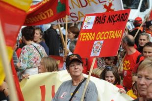 Dous momentos da manifestación do sábado (clique para ampliar)