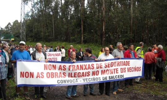 Marcha en Salcedo (28 de xuño de 2009)